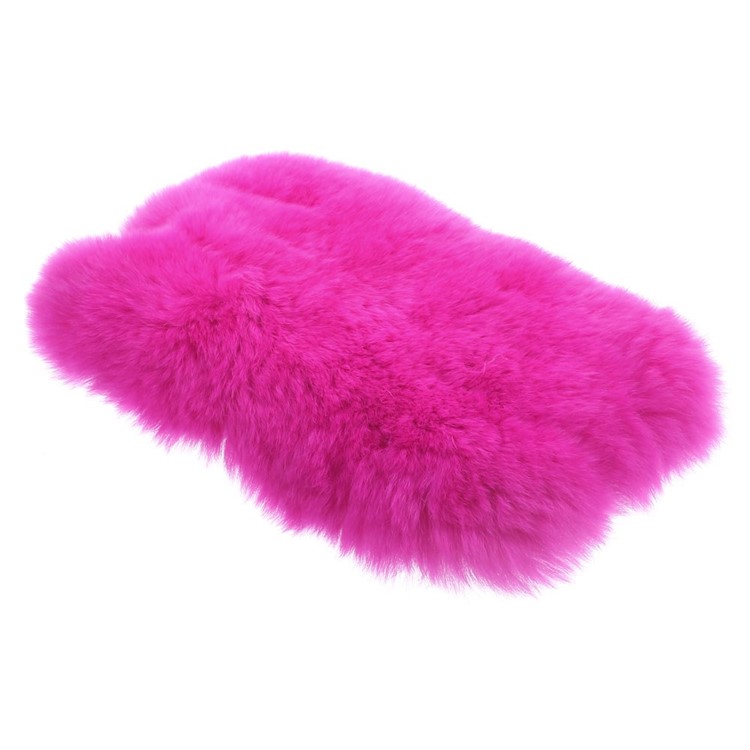 Winter Warmer Rabbit Fur Lady Cover for iPhone 6s / 6 - Rose-4