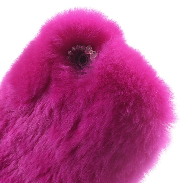 Winter Warmer Rabbit Fur Lady Cover for iPhone 6s / 6 - Rose-6