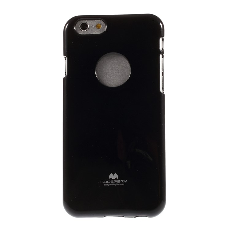 Mercury GOOSPERY Glitter Powder Jelly TPU Case for iPhone 6 Plus / 6s Plus - Black-2
