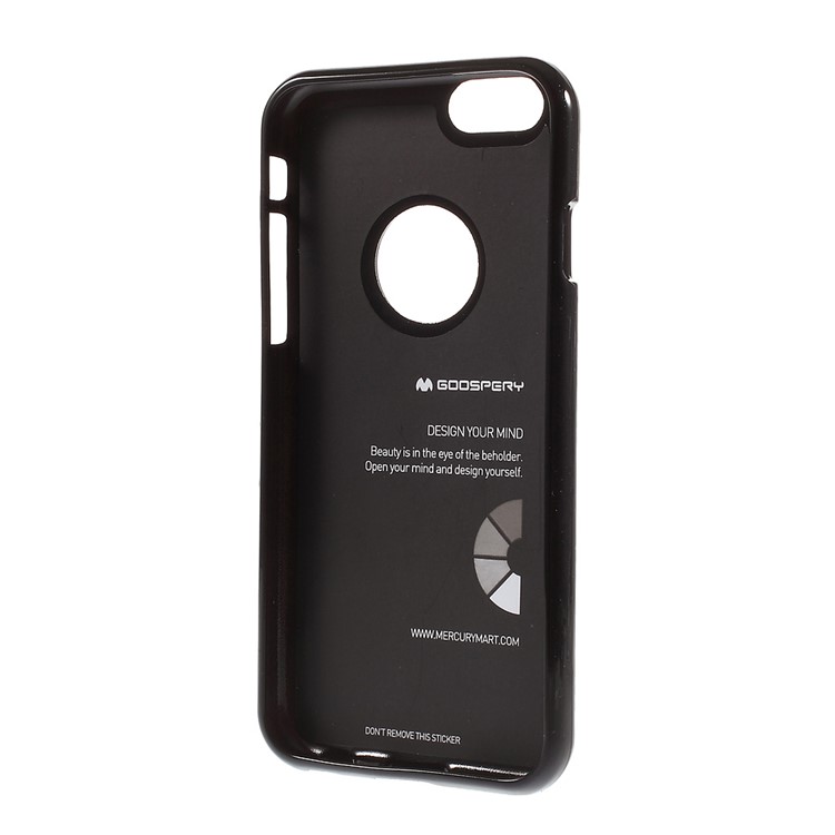Mercury GOOSPERY Glitter Powder Jelly TPU Case for iPhone 6 Plus / 6s Plus - Black-3