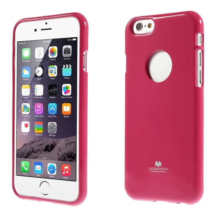 Mercury GOOSPERY Glitter Powder TPU Back Case for iPhone 6 Plus / 6s Plus - Rose-1