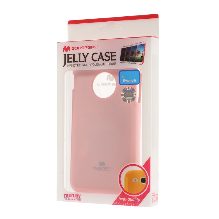 Mercury GOOSPERY Glitter Powder TPU Protective Case for iPhone 6 Plus / 6s Plus - Pink-6