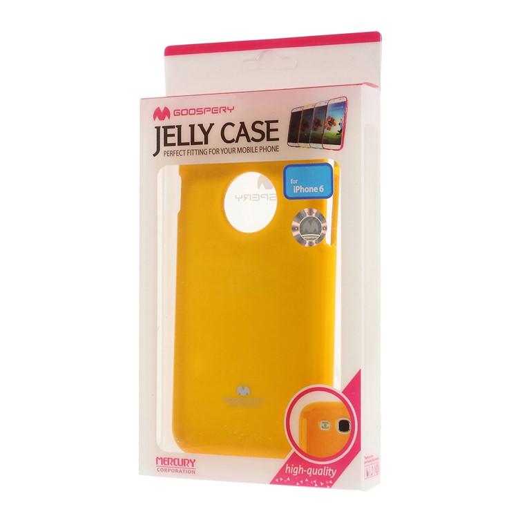 Mercury GOOSPERY Glitter Powder Jelly TPU Case for iPhone 6 Plus / 6s Plus - Orange-6