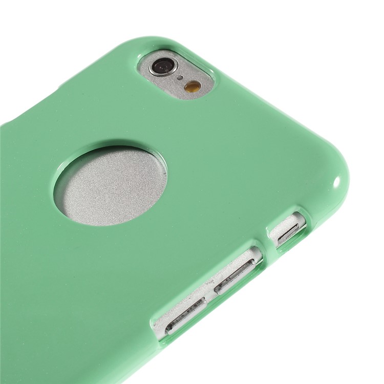 Mercury GOOSPERY Glitter Powder TPU Case Shell for iPhone 6 Plus / 6s Plus - Cyan-4