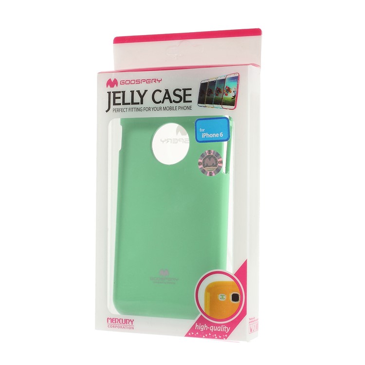 Mercury GOOSPERY Glitter Powder TPU Case Shell for iPhone 6 Plus / 6s Plus - Cyan-6