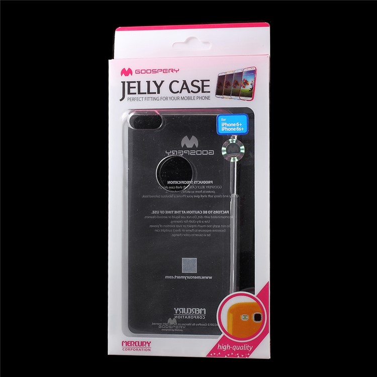 Mercury GOOSPERY Clear Jelly TPU Case for iPhone 6s Plus / 6 Plus - Transparent-8