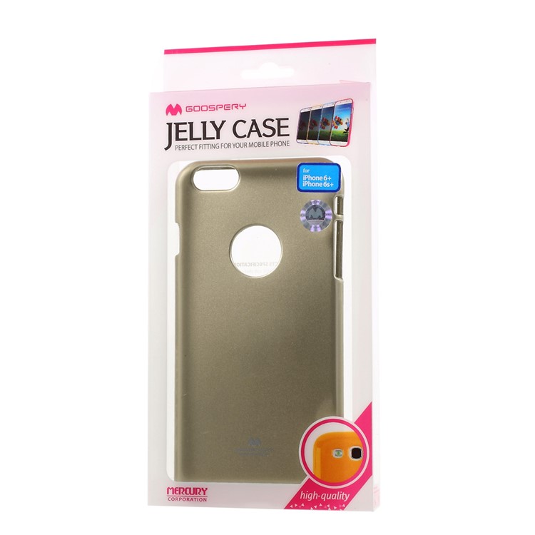 Mercury GOOSPERY Jelly TPU Cover for iPhone 6s Plus / 6 Plus - Champagne-8
