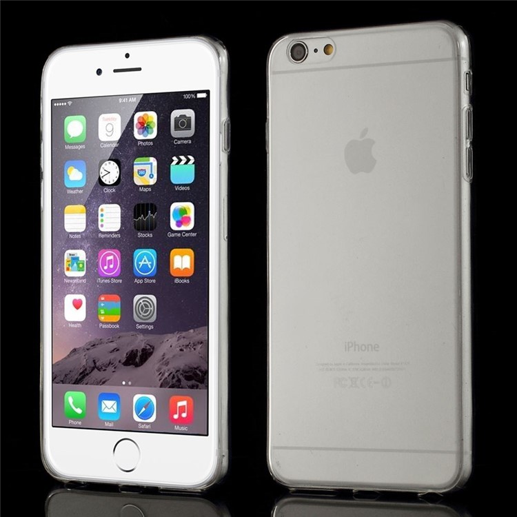 0.4mm Slim Nonslip Inner TPU Case for iPhone 6s Plus / 6 Plus - Transparent-1
