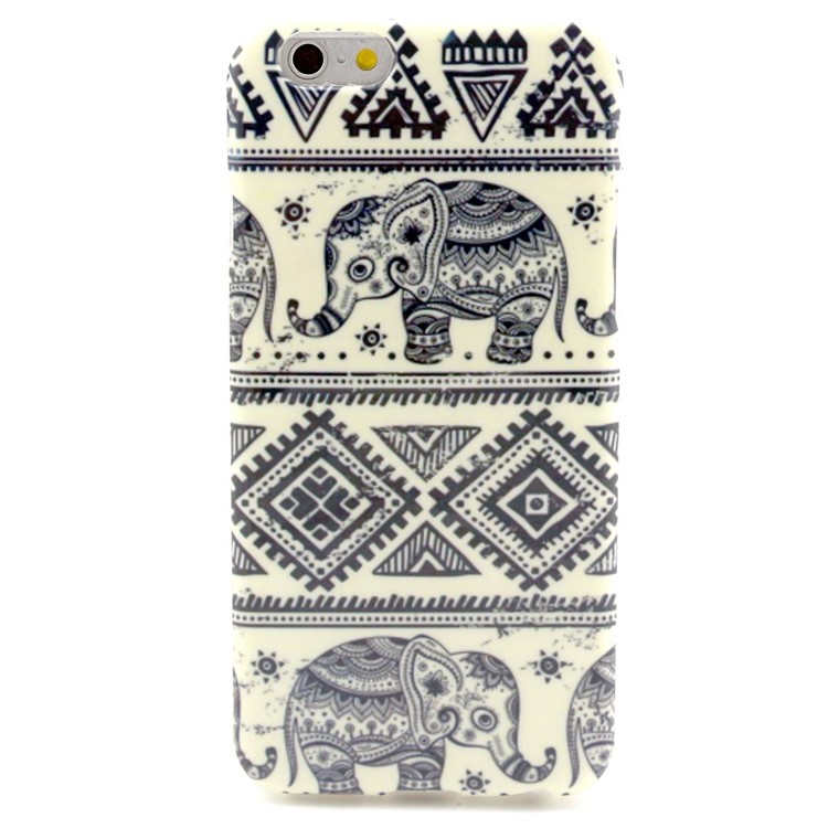 Elephant & Geometric Pattern TPU Gel Case for iPhone 6s / 6-1