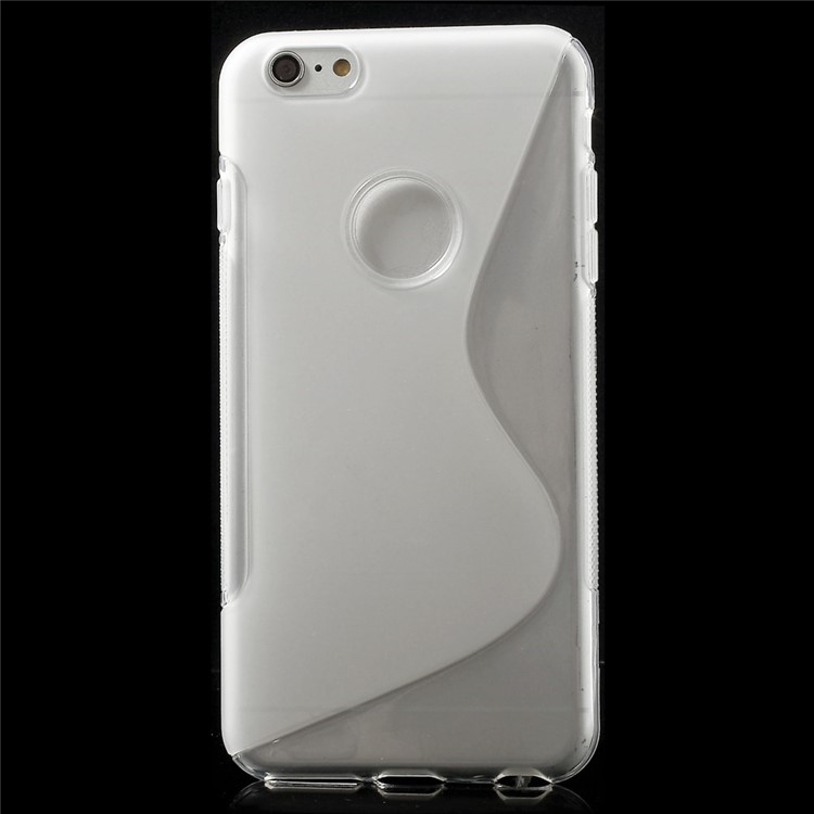 S-line Pattern Soft TPU Case for iPhone 6s Plus / 6 Plus 5.5 inch - Transparent-2