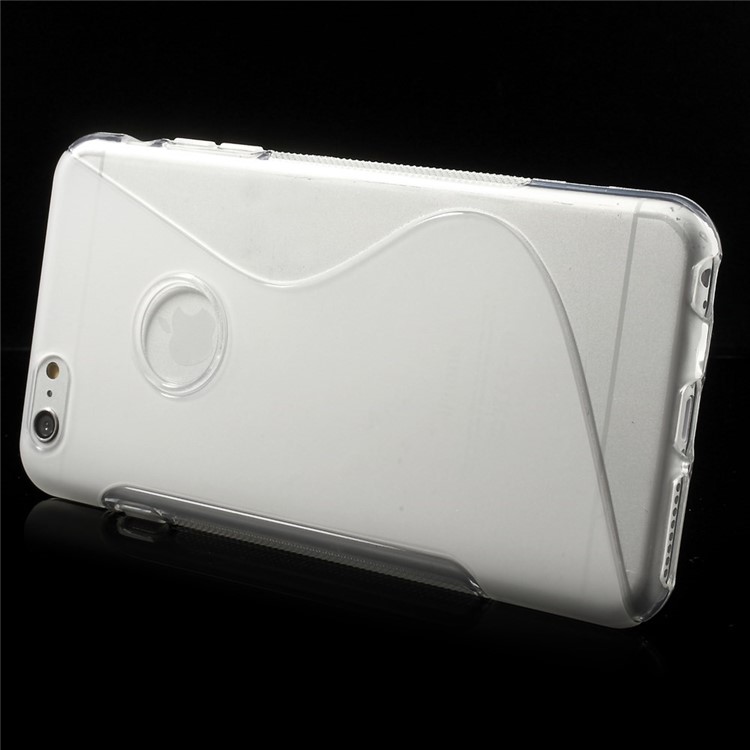 S-line Pattern Soft TPU Case for iPhone 6s Plus / 6 Plus 5.5 inch - Transparent-3