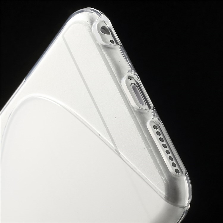 S-line Pattern Soft TPU Case for iPhone 6s Plus / 6 Plus 5.5 inch - Transparent-4