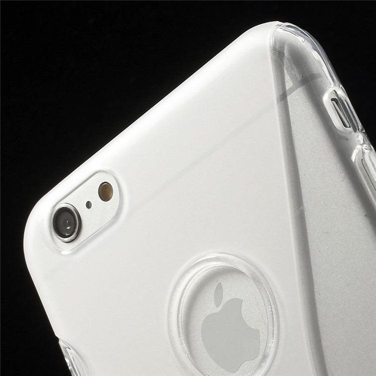 S-line Pattern Soft TPU Case for iPhone 6s Plus / 6 Plus 5.5 inch - Transparent-5