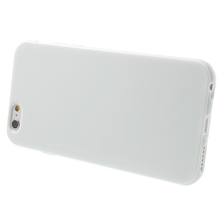 Solid Color Glossy TPU Gel Case for iphone 6 / 6s - White-3