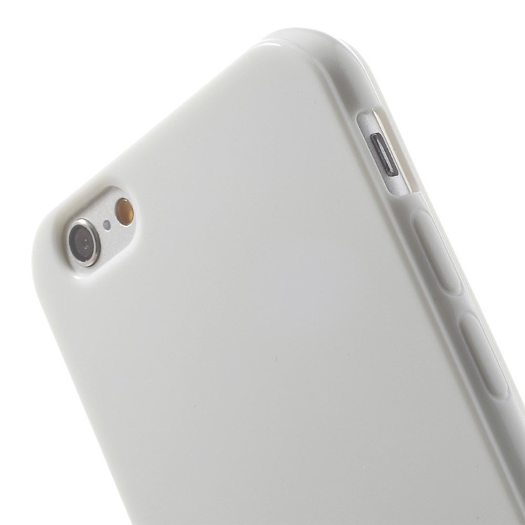Solid Color Glossy TPU Gel Case for iphone 6 / 6s - White-6