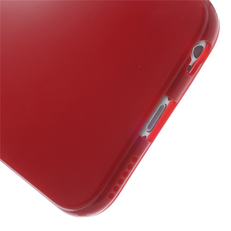 Solid Color Glossy TPU Gel Cover for iphone 6 / 6s - Red-5