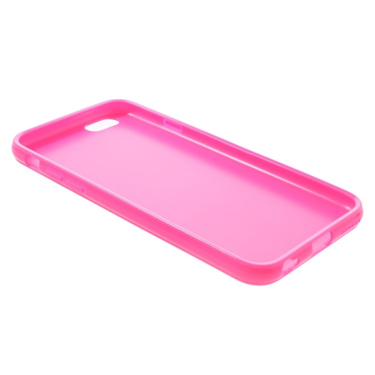Solid Color Glossy TPU Gel Cover for iphone 6 / 6s - Rose-4