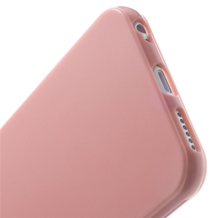 Solid Color Glossy TPU Gel Skin Shell for iphone 6 / 6s - Pink-5
