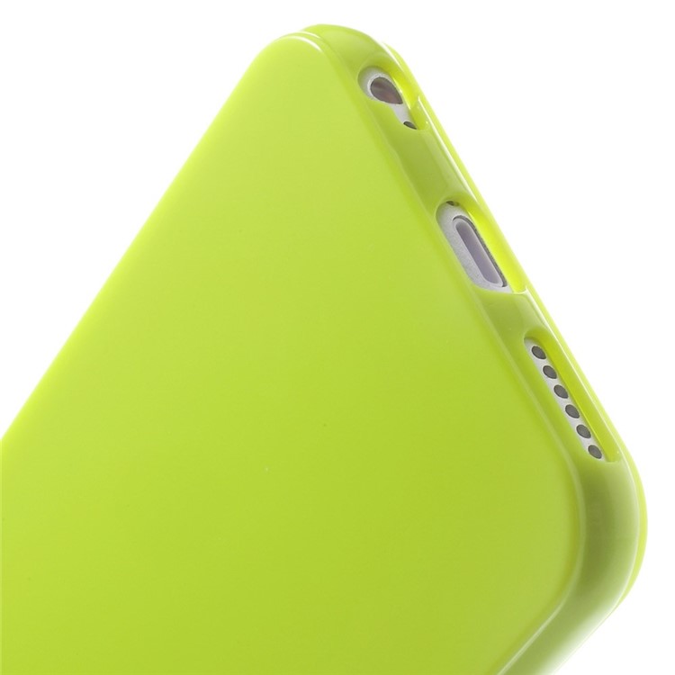 Solid Color Glossy TPU Gel Skin Cover for iphone 6 / 6s - Green-5