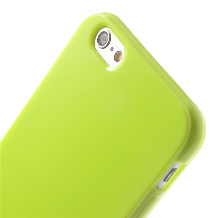 Solid Color Glossy TPU Gel Skin Cover for iphone 6 / 6s - Green-6
