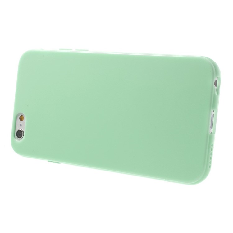 Solid Color Glossy TPU Gel Case for iphone 6 / 6s - Cyan-3