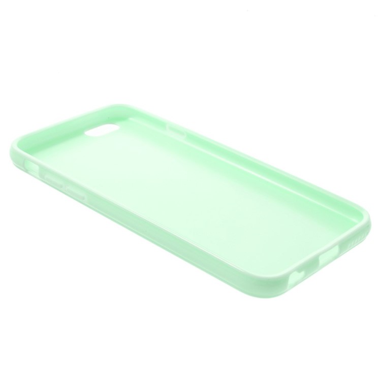 Solid Color Glossy TPU Gel Case for iphone 6 / 6s - Cyan-4