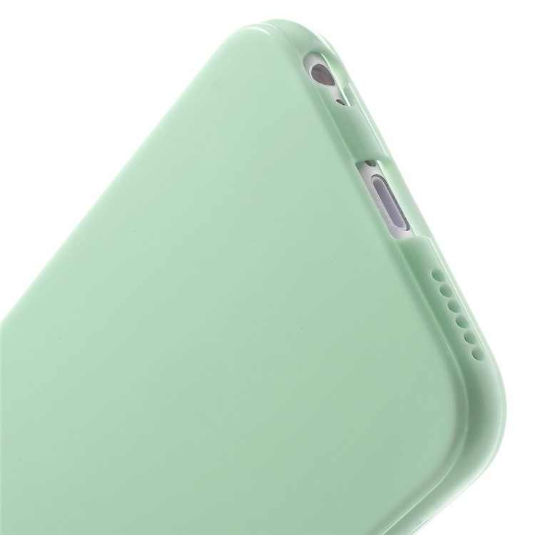 Solid Color Glossy TPU Gel Case for iphone 6 / 6s - Cyan-5