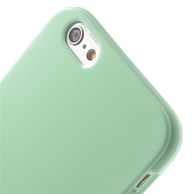 Solid Color Glossy TPU Gel Case for iphone 6 / 6s - Cyan-6
