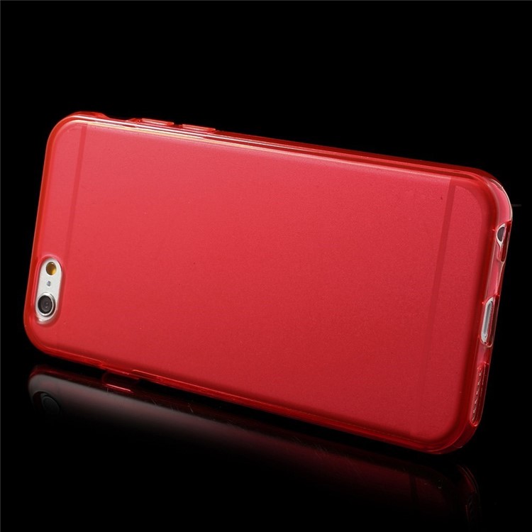 Glossy Surface TPU Skin Case for iPhone 6 Plus / 6s Plus 5.5 inch - Red-3