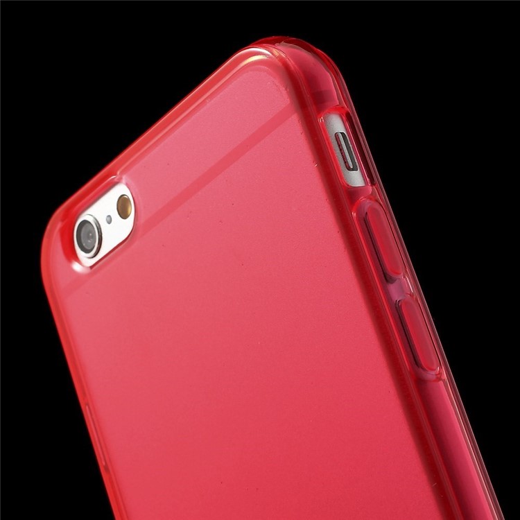 Glossy Surface TPU Skin Case for iPhone 6 Plus / 6s Plus 5.5 inch - Red-5