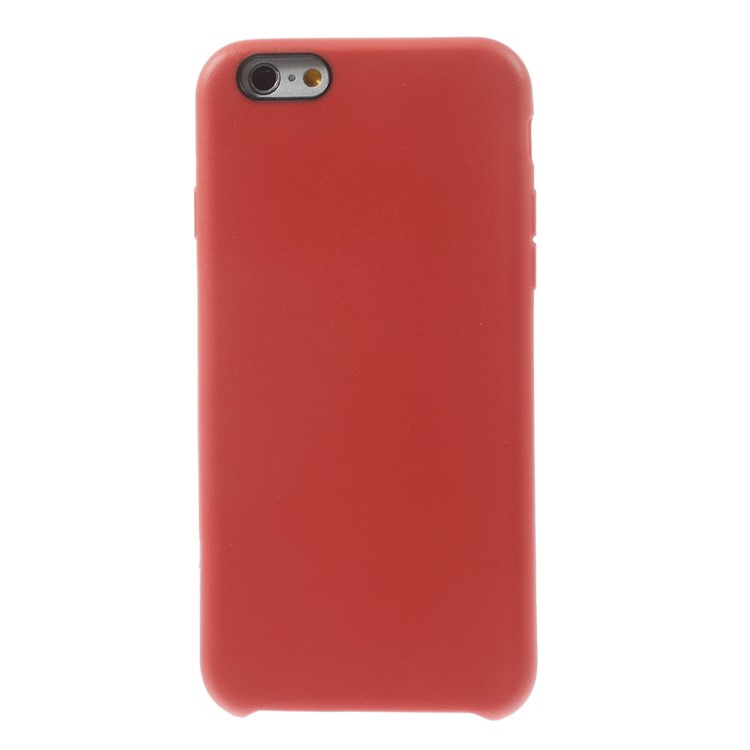 Textured Skin Soft TPU Skin Case Cover for iPhone 6s 6 - Red-2
