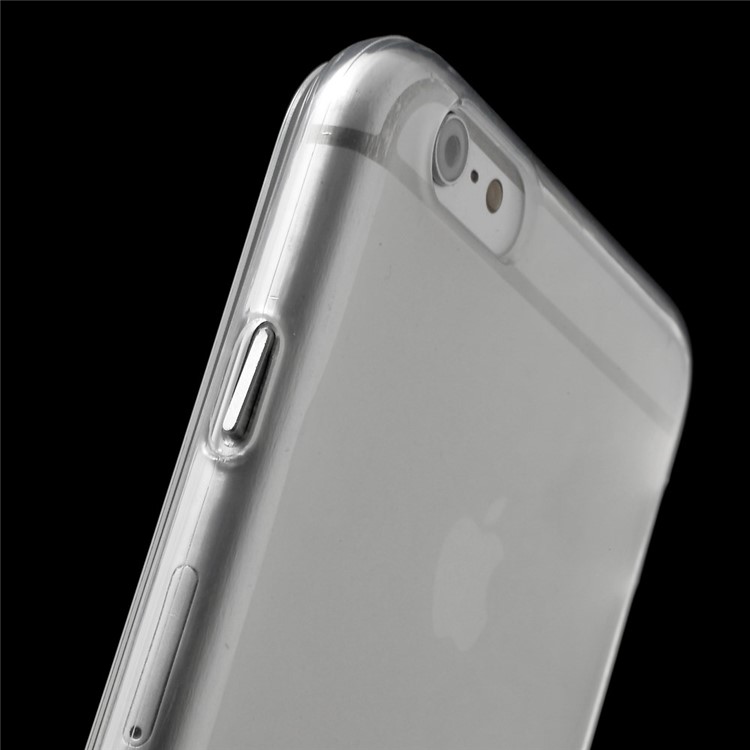 TPU Folio Flip Glossy Case for iPhone 6 Plus - Transparent-7