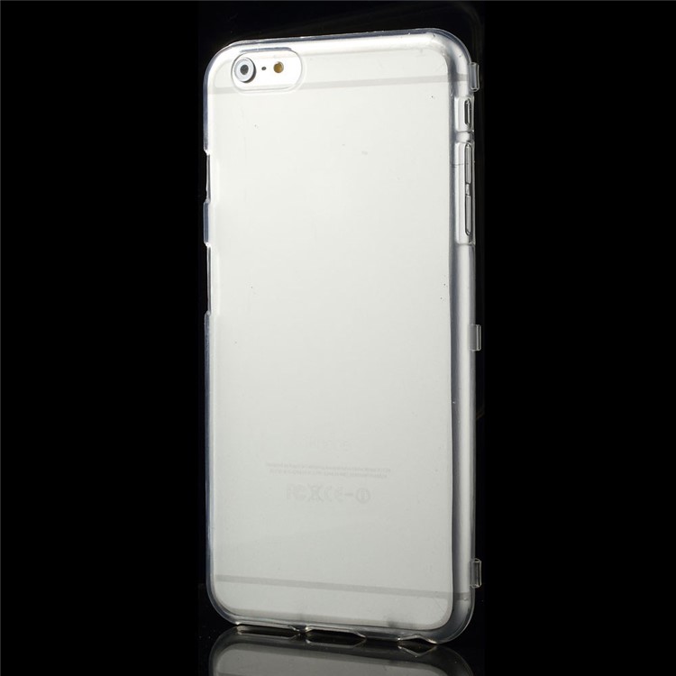 Touchable Screen Folio Flip TPU Case for iPhone 6 Plus / 6s Plus - Transparent-3