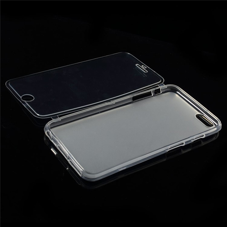 Touchable Screen Folio Flip TPU Case for iPhone 6 Plus / 6s Plus - Transparent-6