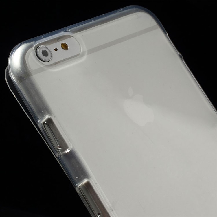 Touchable Screen Folio Flip TPU Case for iPhone 6 Plus / 6s Plus - Transparent-7