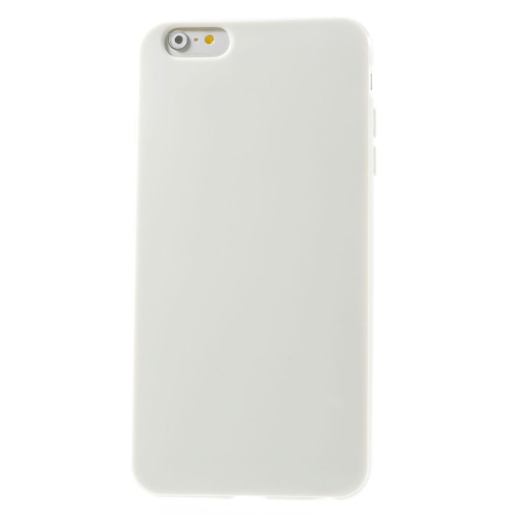 Solid Color Glossy TPU Gel Case for iPhone 6 Plus / 6s Plus - White-2