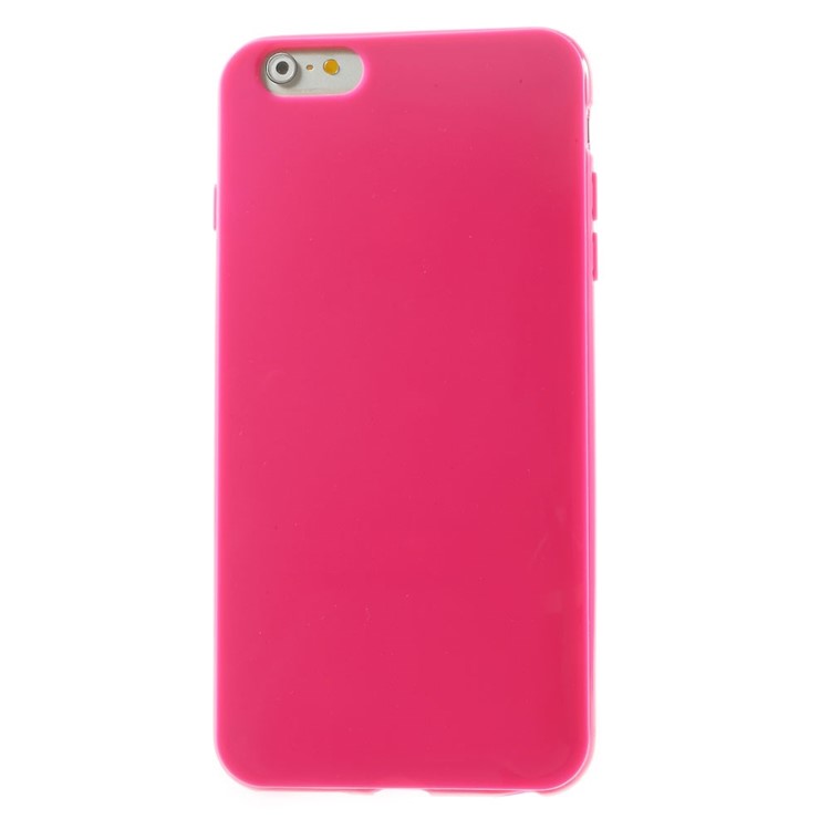 Solid Color Glossy TPU Case for iPhone 6 Plus / 6s Plus - Rose-2