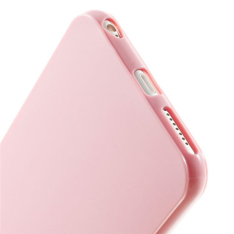 Solid Color Glossy TPU Case Cover for iPhone 6 Plus / 6s Plus - Pink-4