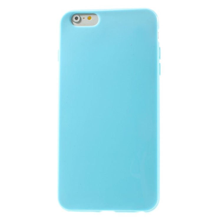 Solid Color Glossy TPU Case Accessory for iPhone 6 Plus / 6s Plus - Blue-2