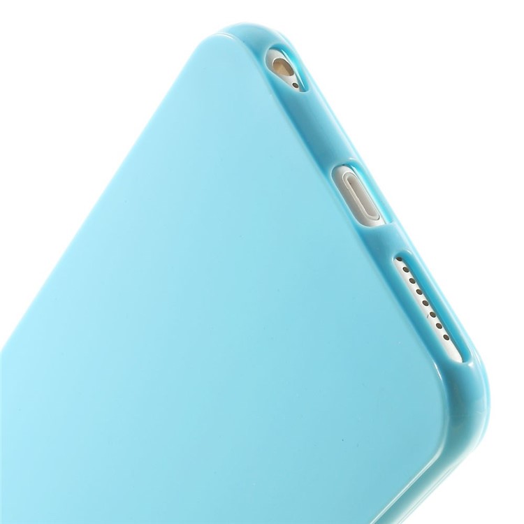 Solid Color Glossy TPU Case Accessory for iPhone 6 Plus / 6s Plus - Blue-4