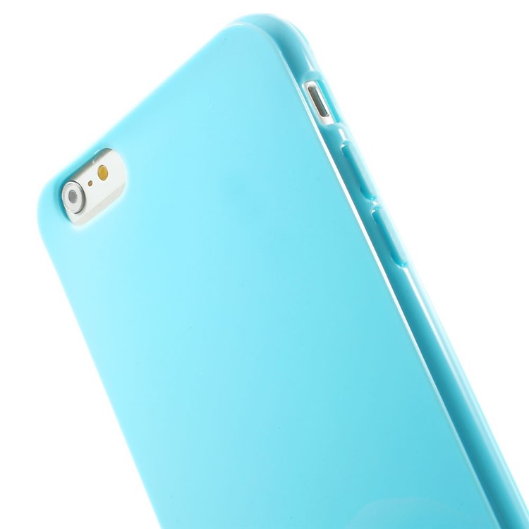 Solid Color Glossy TPU Case Accessory for iPhone 6 Plus / 6s Plus - Blue-5