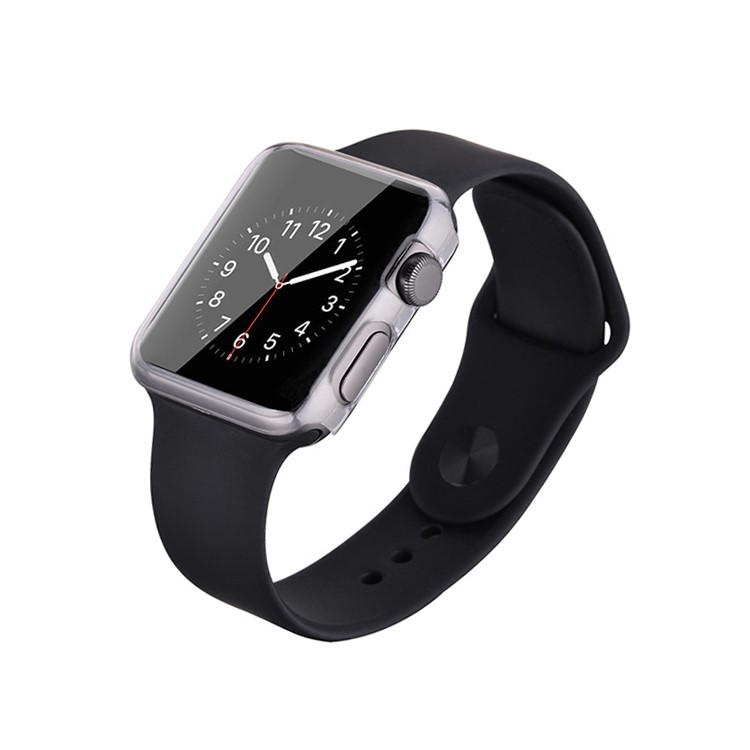 DEVIA 0.7mm Ultra-thin Soft TPU Shell for Apple Watch 38mm - Transparent-1