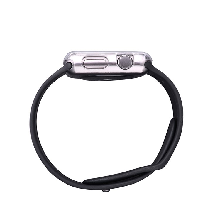 DEVIA 0.7mm Ultra-thin Soft TPU Shell for Apple Watch 38mm - Transparent-5