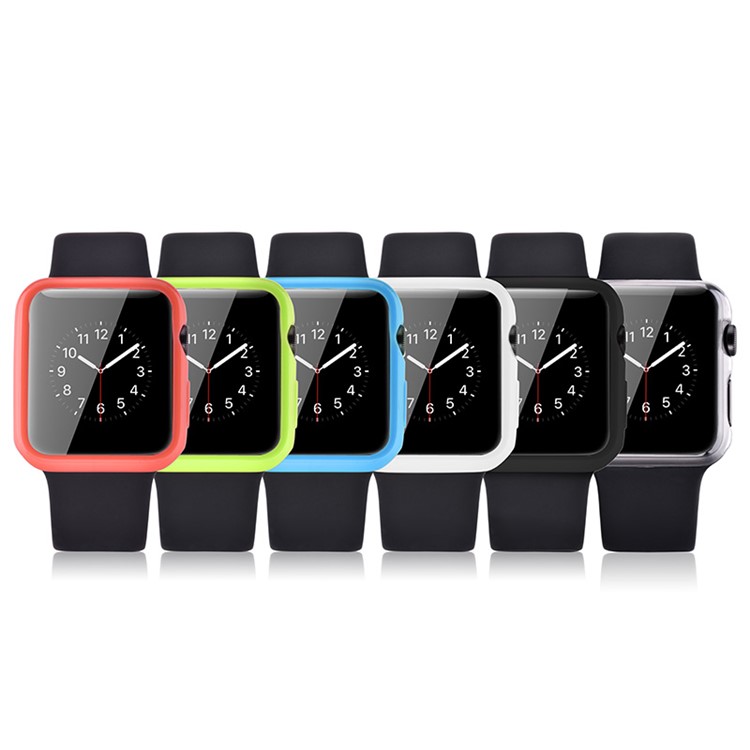 DEVIA 0.7mm Ultra-thin Soft TPU Shell for Apple Watch 38mm - Transparent-6