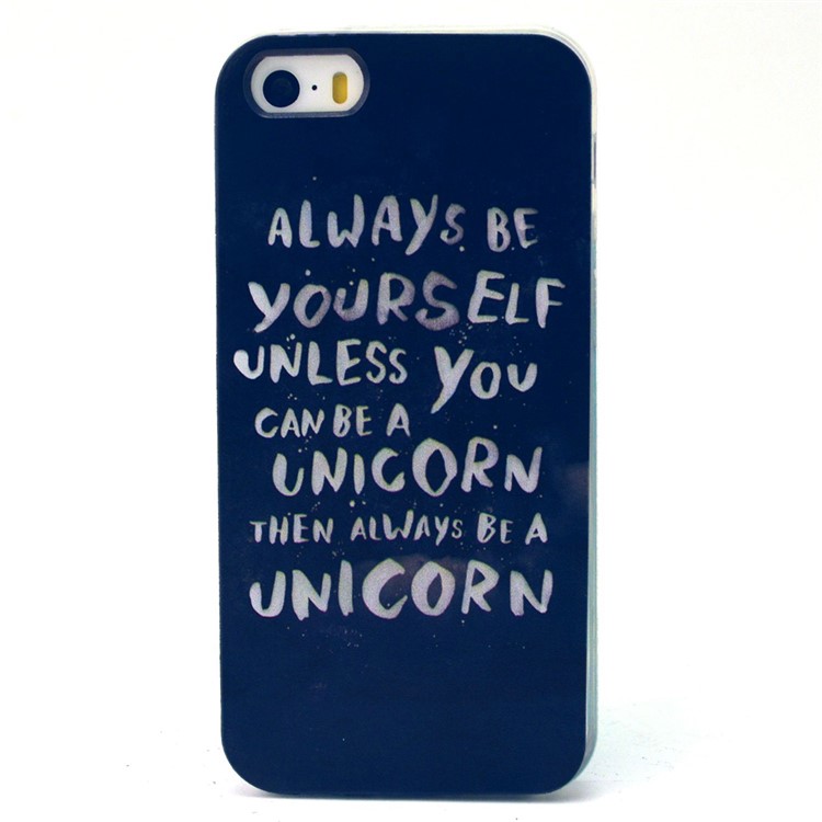 Quotes Pattern TPU Case for iPhone SE 5s 5-1