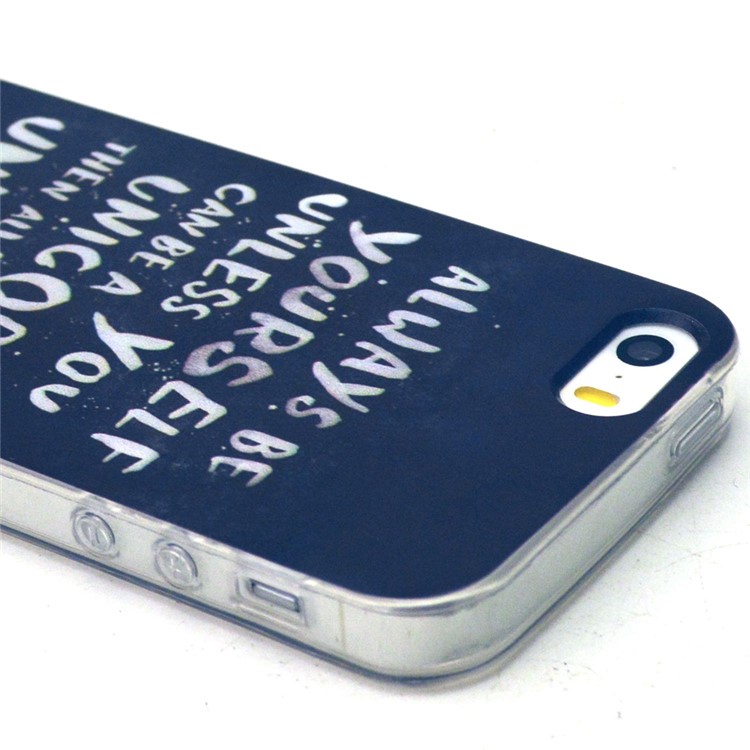 Quotes Pattern TPU Case for iPhone SE 5s 5-2
