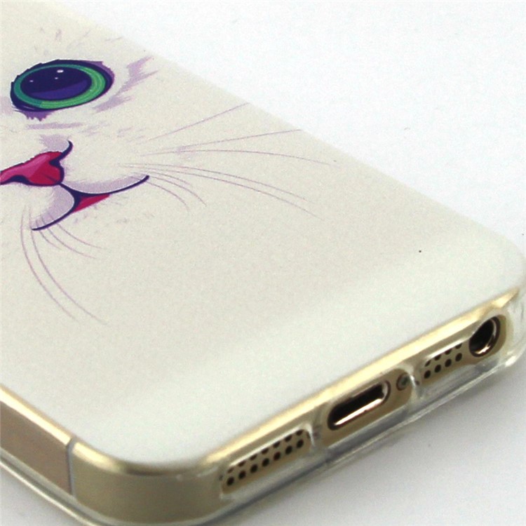 White Cat TPU Protective Case for iPhone SE 5s 5-3