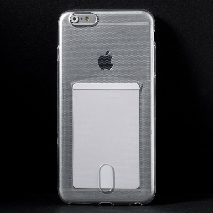 Slim TPU Case for iPhone 6 / 6s 4.7 inch with Card Slot - Transparent-2