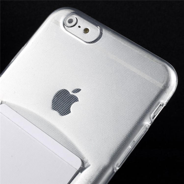 Slim TPU Case for iPhone 6 / 6s 4.7 inch with Card Slot - Transparent-3