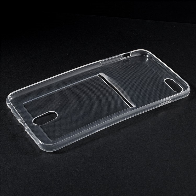 Slim TPU Case for iPhone 6 / 6s 4.7 inch with Card Slot - Transparent-5